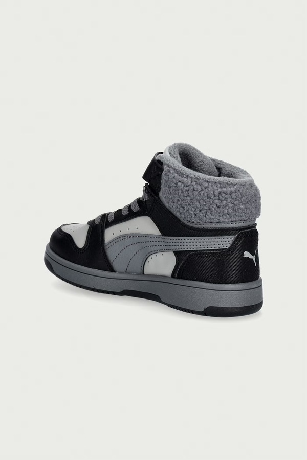 Rebound Slam Mid Cozy AC+ PS кроссовки детские Puma цвет черный фото 2