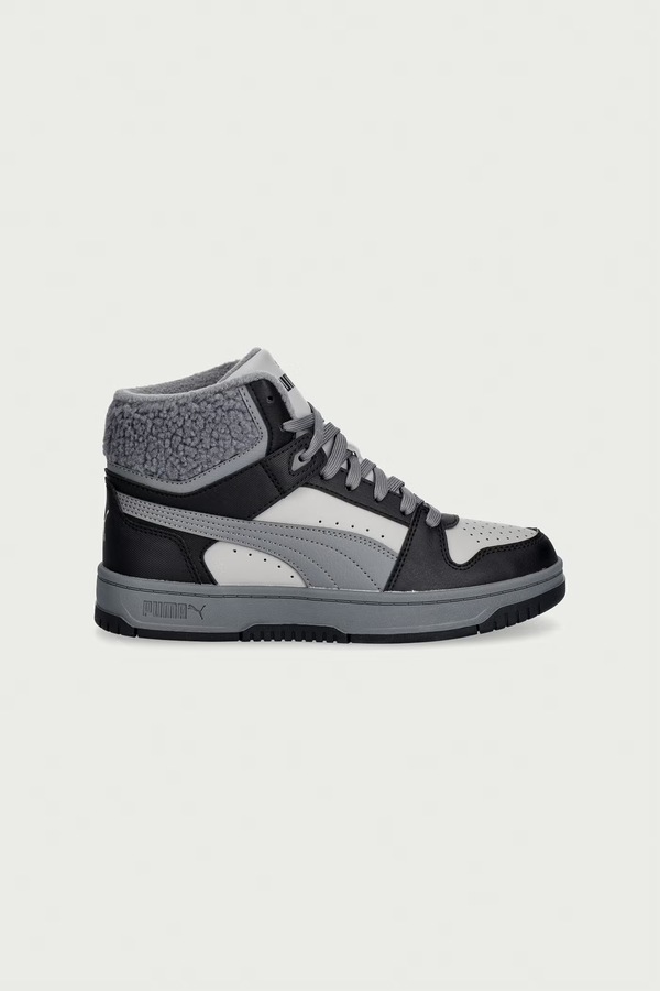 Rebound Slam Mid Cozy Jr кросівки дитячі Puma колір чорний