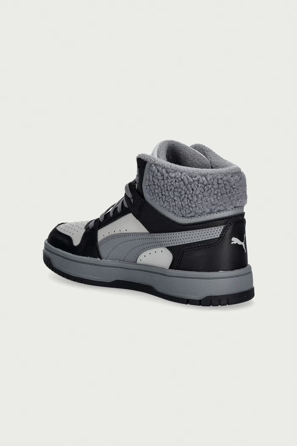 Rebound Slam Mid Cozy Jr кросівки дитячі Puma колір чорний фото 2