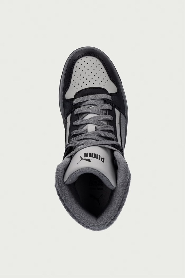 Rebound Slam Mid Cozy Jr кросівки дитячі Puma колір чорний фото 4