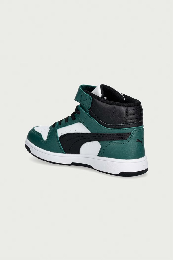 Rebound Slam Mid AC+ PS кросівки дитячі Puma колір зелений фото 2