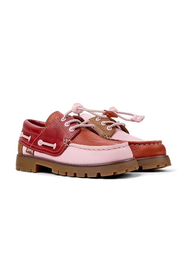 Мокасины детские кожаные Camper Compas Kids TWS цвет разноцветный