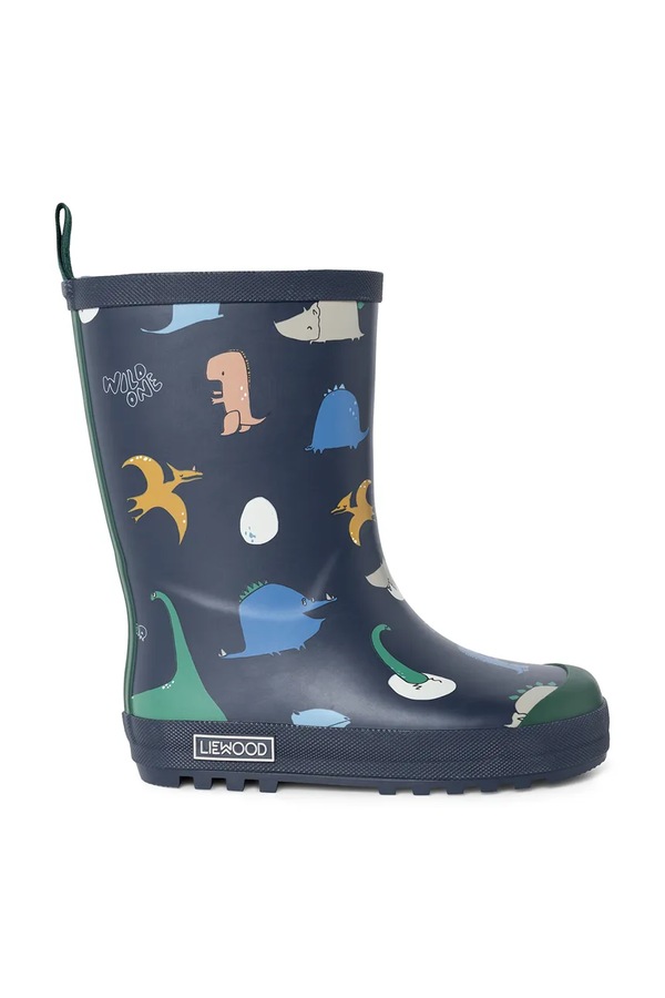 Гумові чоботи дитячі Liewood Mason Thermo Rainboot колір темно-синій фото 4