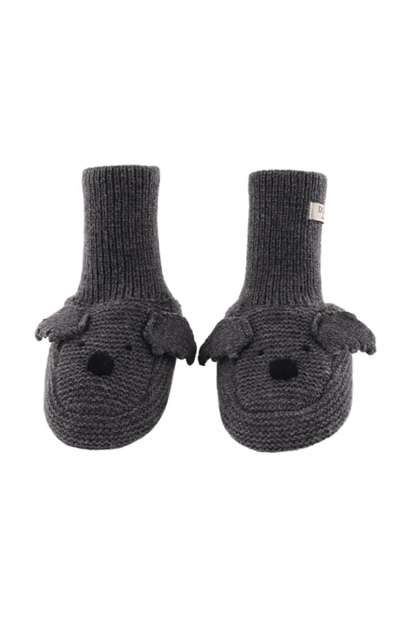 Обувь для младенцев Donsje Maicer Merino Wool Booties Koala цвет серый
