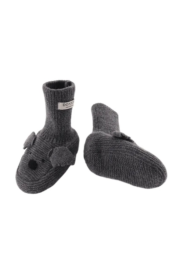 Обувь для младенцев Donsje Maicer Merino Wool Booties Koala цвет серый фото 2