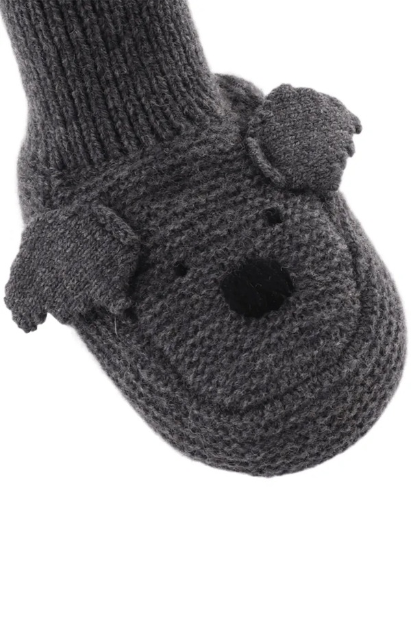 Взуття для немовлят Donsje Maicer Merino Wool Booties Koala колір сірий фото 4