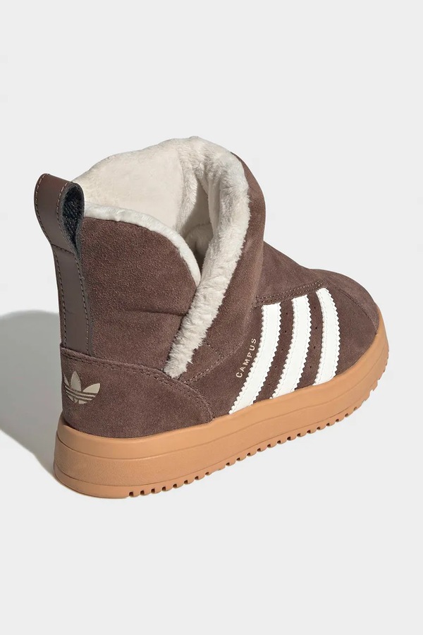 Снігові чоботи дитячі adidas Originals CAMPUS колір коричневий фото 3
