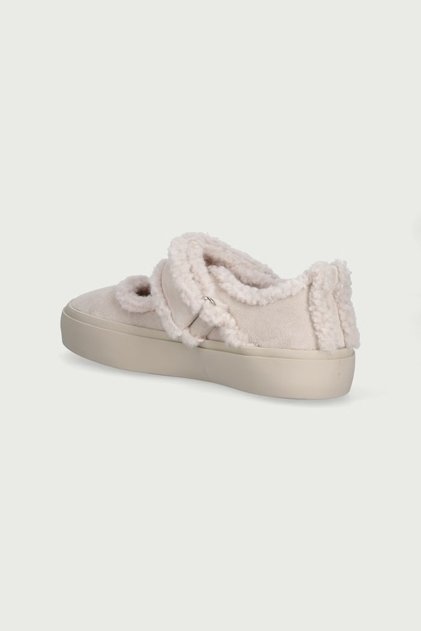 Напівчеревики дитячі замшеві Inuikii SHEARLING M.J. колір бежевий фото 3