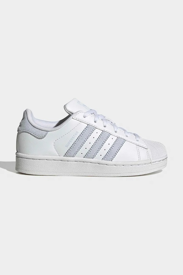 SUPERSTAR II кросівки дитячі замшеві adidas Originals колір білий