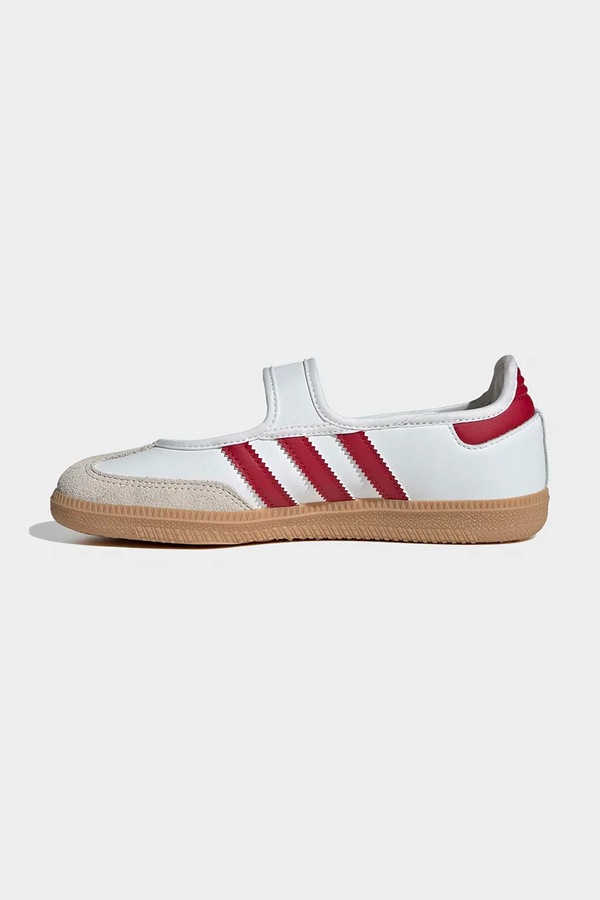 SAMBA JANE балетки дитячі шкіряні adidas Originals колір білий фото 4