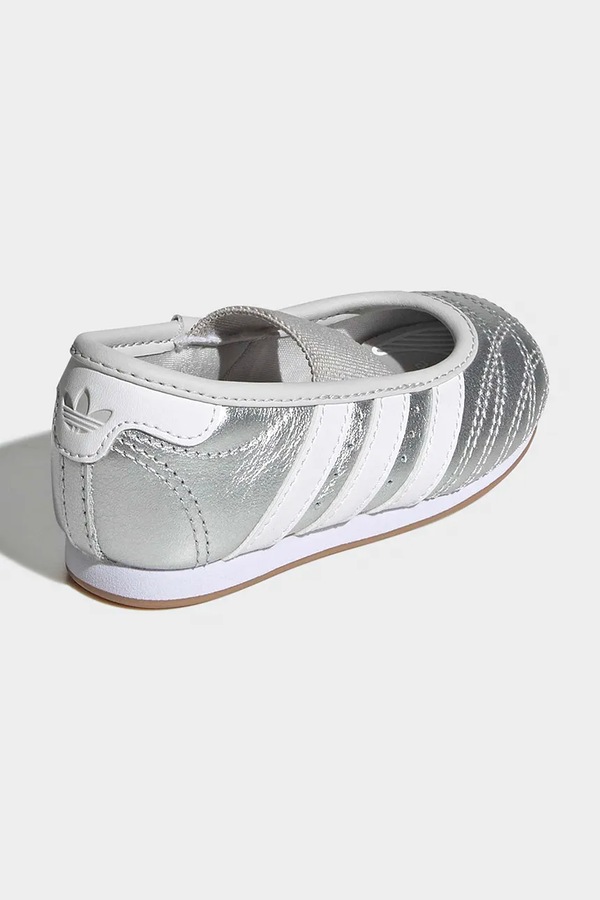 TAEKWONDO кросівки дитячі шкіряні adidas Originals колір срібний фото 2