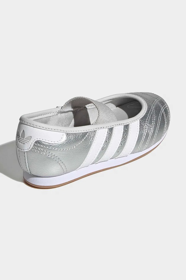 TAEKWONDO кросівки дитячі шкіряні adidas Originals колір срібний фото 2