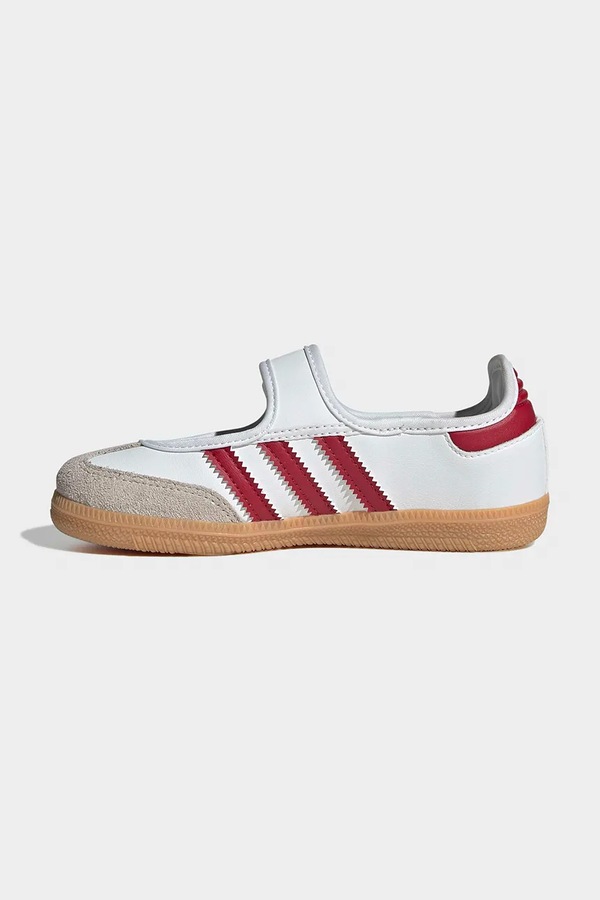 SAMBA JANE балетки дитячі шкіряні adidas Originals колір білий фото 4