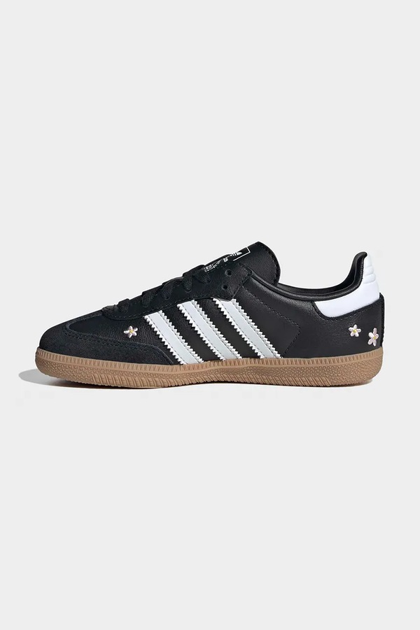 SAMBA OG кросівки дитячі шкіряні adidas Originals колір чорний фото 4