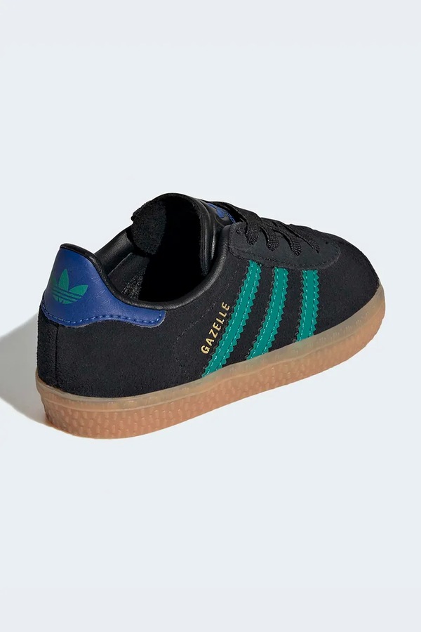 GAZELLE кросівки дитячі замшеві adidas Originals колір чорний фото 2
