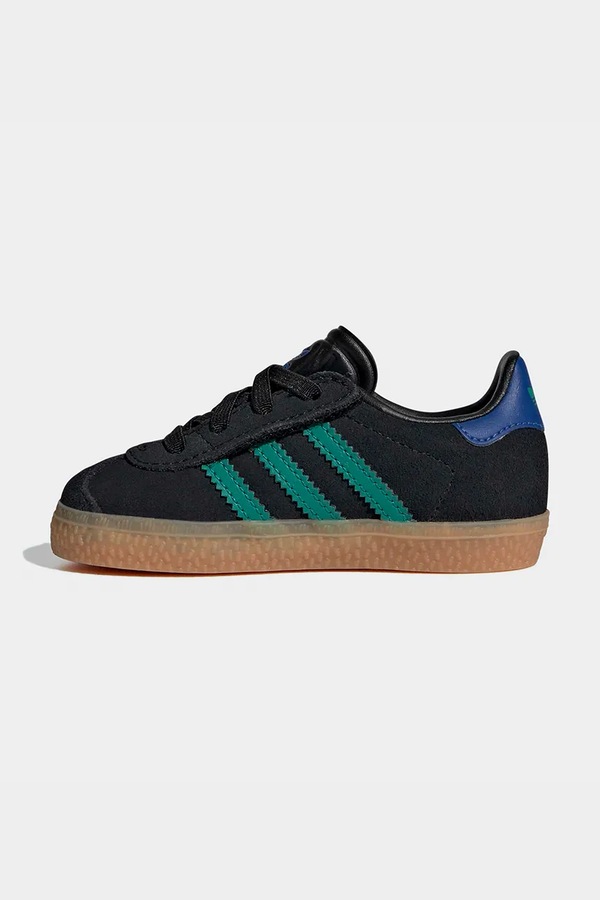 GAZELLE кросівки дитячі замшеві adidas Originals колір чорний фото 4