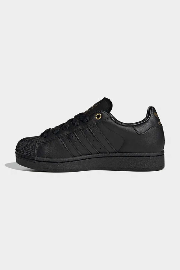 SUPERSTAR II кросівки дитячі шкіряні adidas Originals колір чорний фото 4