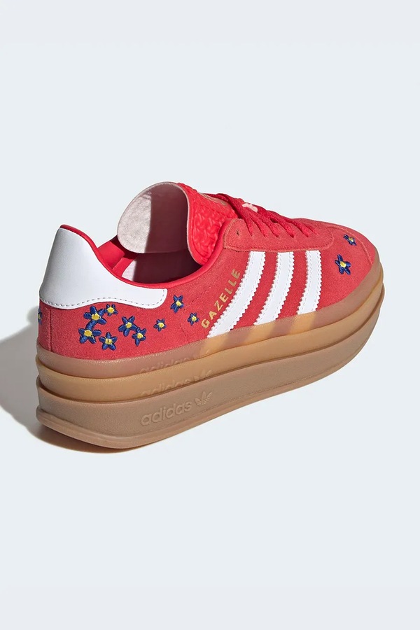 GAZELLE BOLD кросівки дитячі замшеві adidas Originals колір червоний фото 2