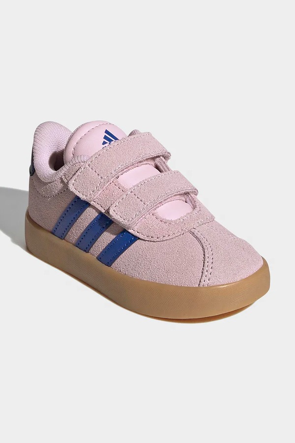 VL COURT 3.0 кроссовки детские замшевые adidas цвет розовый