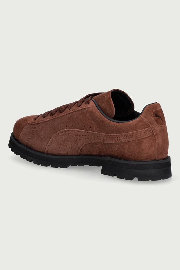 Suede Vibram кроссовки мужские замшевые Puma цвет коричневый фото 2