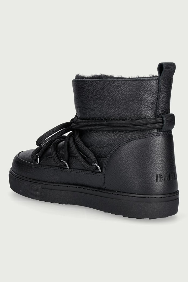 Full Leather снігові чоботи жіночі шкіряні Inuikii колір чорний фото 3
