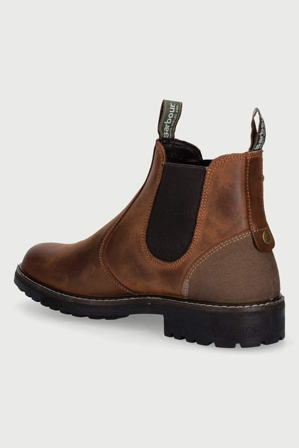 Челсі чоловічі нубукові Barbour Embleton колір коричневий фото 3