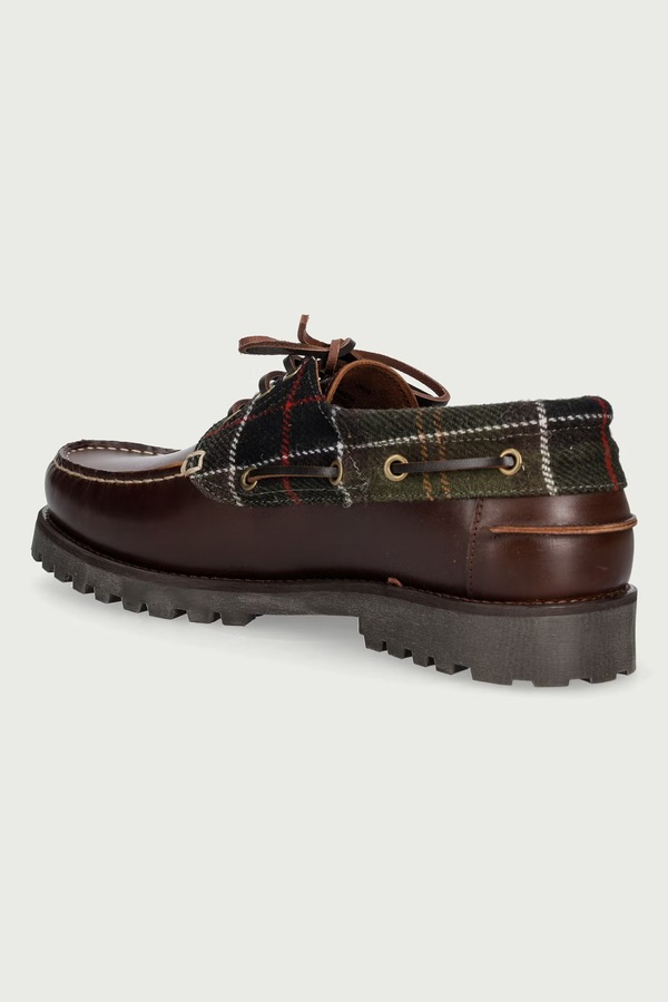 Мокасини чоловічі шкіряні Barbour Deck колір коричневий фото 2