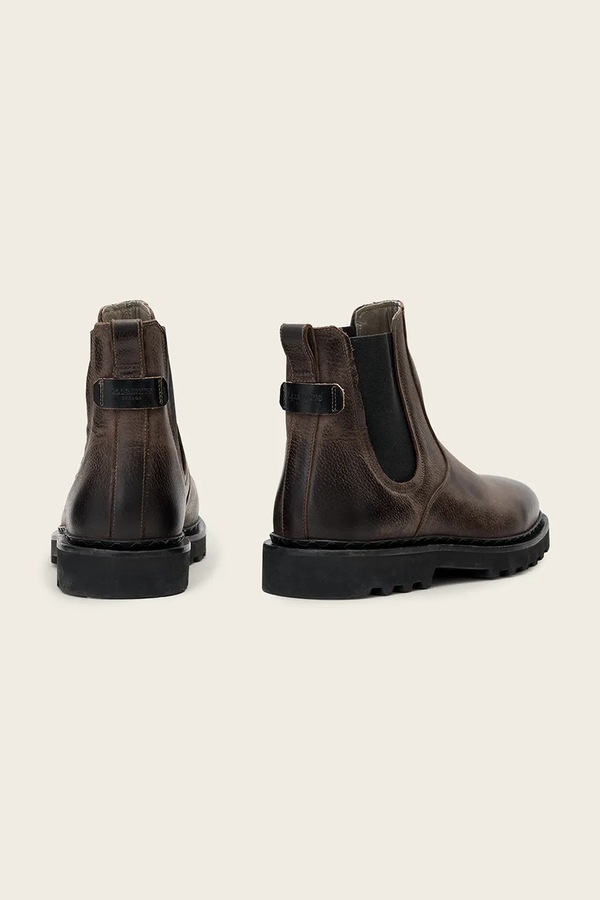 Челсі чоловічі шкіряні AllSaints Skiff Chelsea Boot колір коричневий фото 3