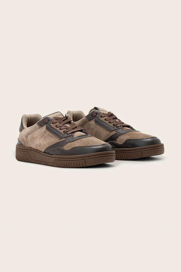 Regan Low Top кросівки чоловічі замшеві AllSaints колір коричневий