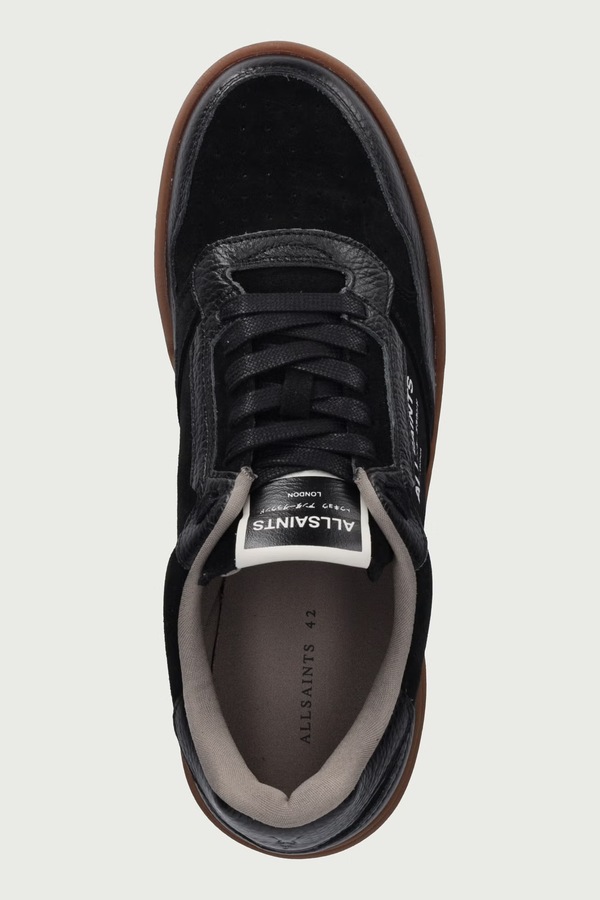 Regan Low Top кросівки чоловічі замшеві AllSaints колір чорний фото 4