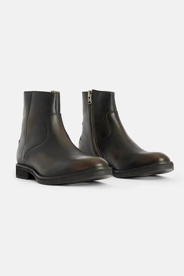 Обувь мужское кожаное AllSaints Lang Boot цвет коричневый