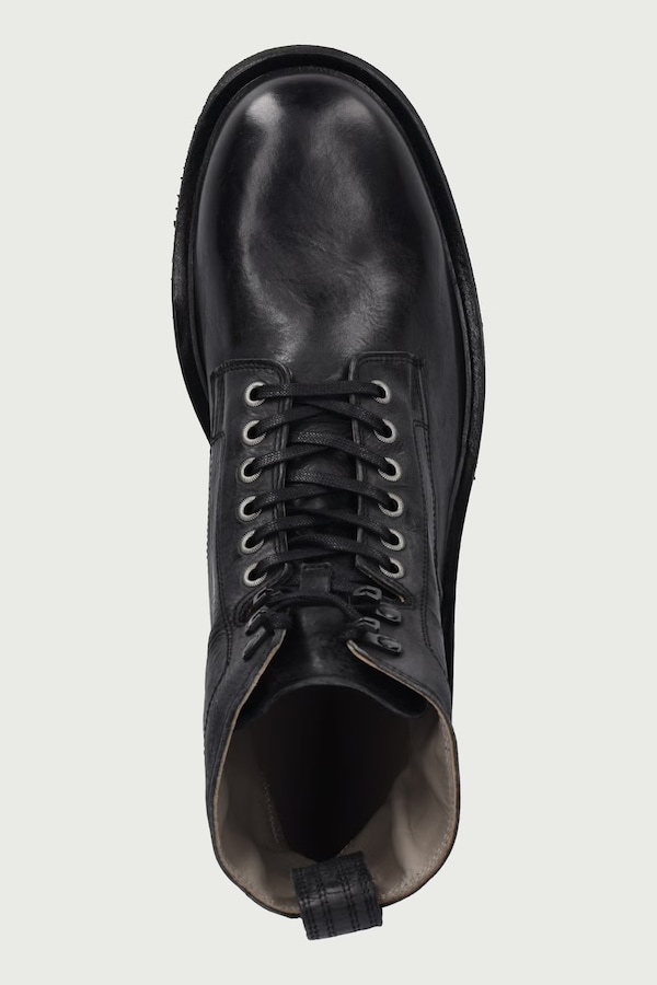 Взуття чоловіче шкіряне AllSaints Gleeson Lace Boot колір чорний фото 4