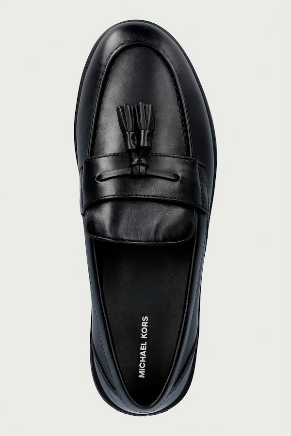 Мокасини чоловічі шкіряні Michael Kors Wesley Tassel Slip On колір чорний фото 4