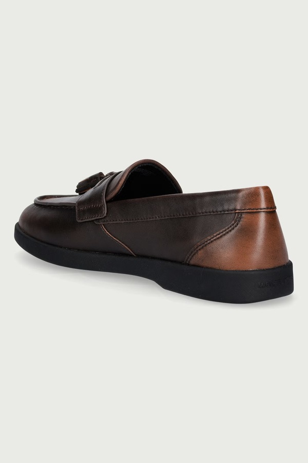 Мокасини чоловічі шкіряні Michael Kors Wesley Tassel Slip On колір коричневий фото 3