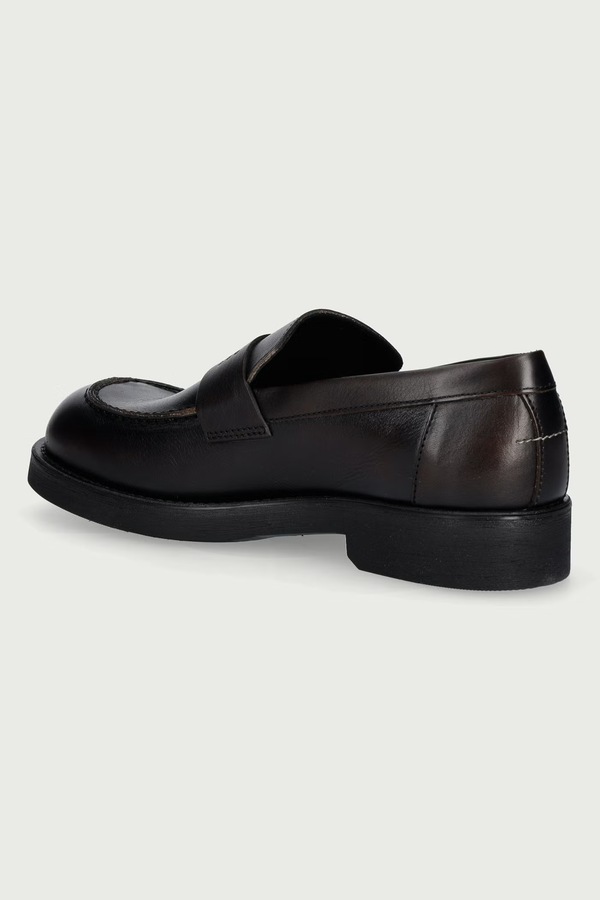 Лофери чоловічі шкіряні MM6 Maison Margiela колір коричневий фото 3