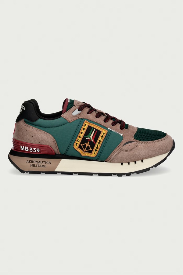 SNEAKERS кроссовки мужские Aeronautica Militare цвет зеленый