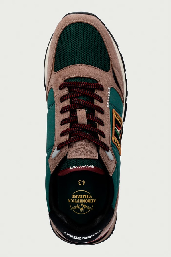 SNEAKERS кросівки чоловічі Aeronautica Militare колір зелений фото 4