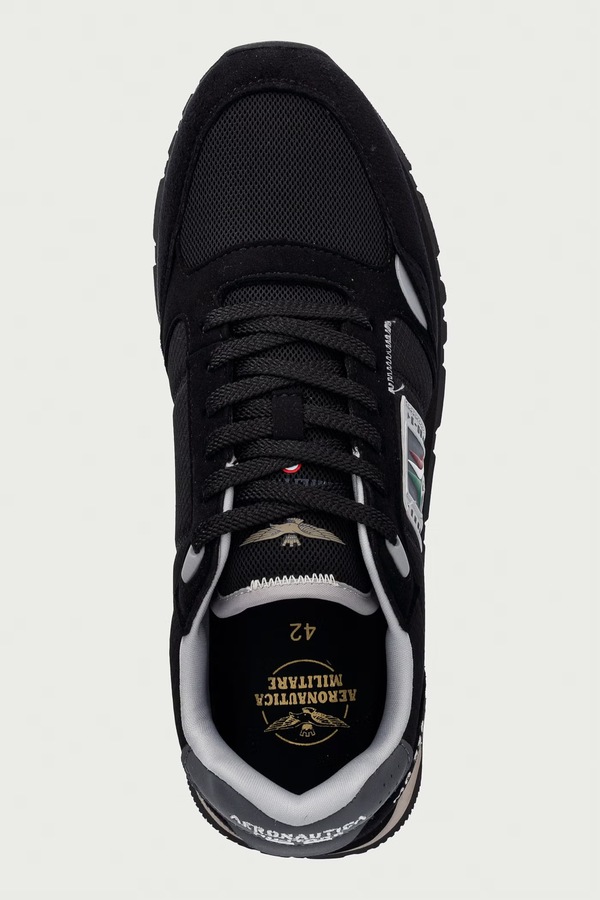 SNEAKERS кросівки чоловічі Aeronautica Militare колір чорний фото 4