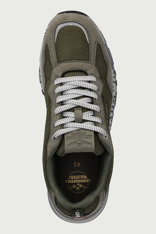SNEAKERS кросівки чоловічі Aeronautica Militare колір зелений фото 4
