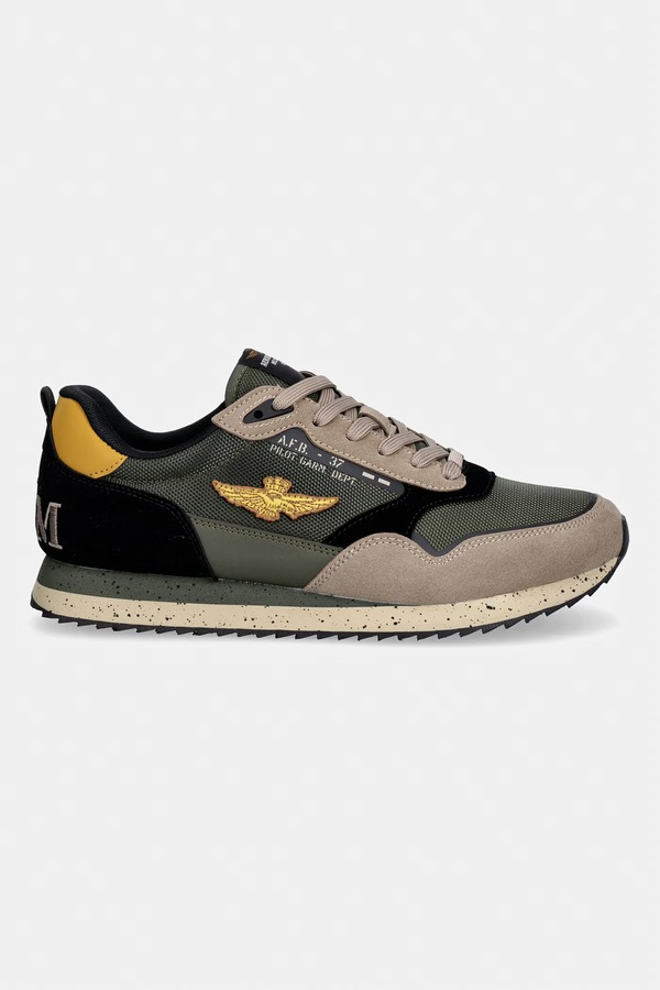 SNEAKER кросівки чоловічі Aeronautica Militare колір зелений