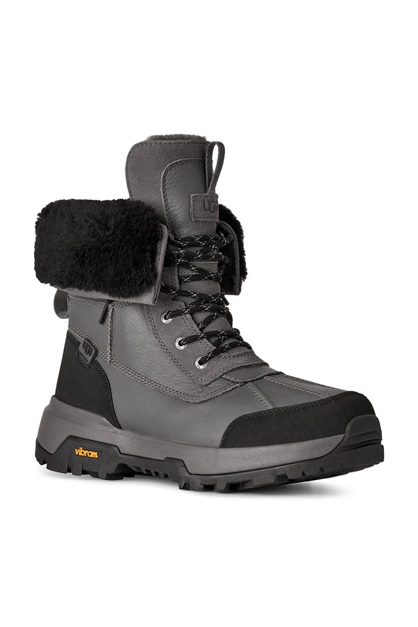 M Adirondack Boot Xxv снігові чоботи чоловічі шкіряні UGG колір сірий фото 2