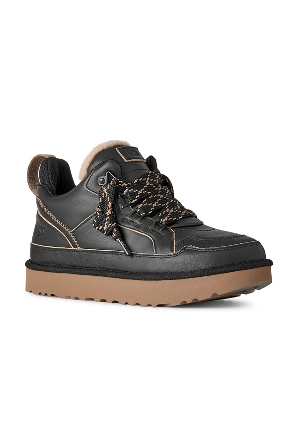 M Lowmel Contrast кросівки чоловічі шкіряні UGG колір чорний
