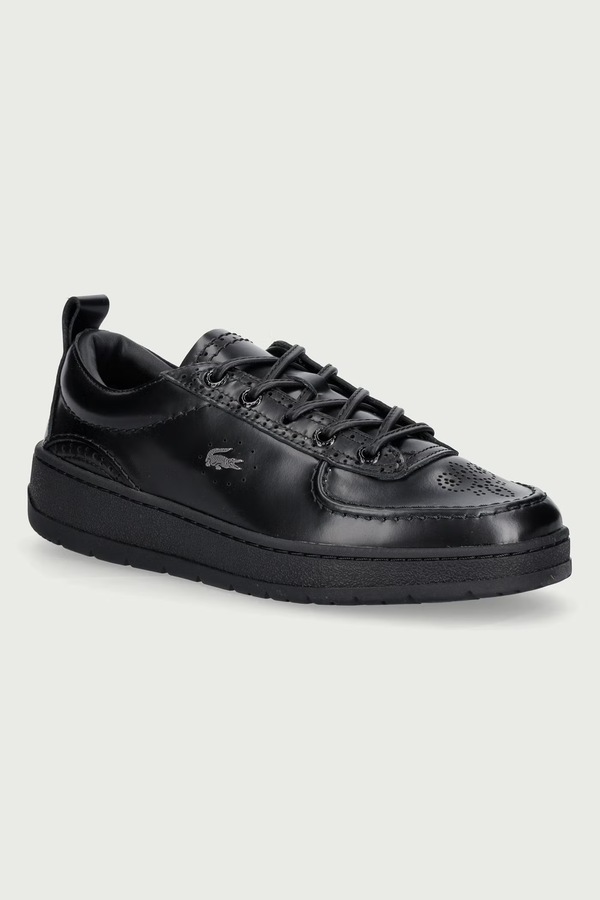 UMPIRE кросівки чоловічі шкіряні Lacoste колір чорний