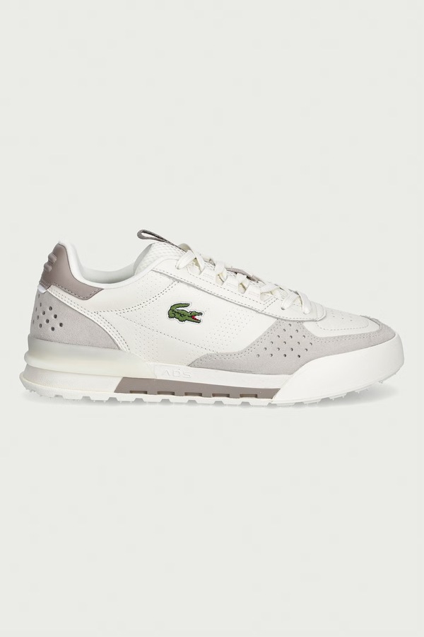 SLAM SHOT кроссовки мужские кожаные Lacoste цвет бежевый