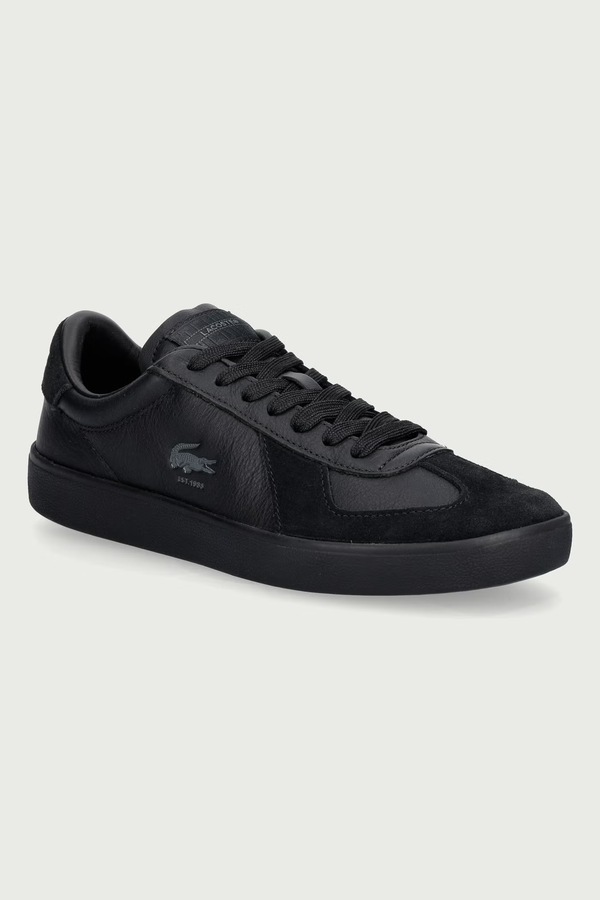 BASESHOT PRO кросівки чоловічі шкіряні Lacoste колір чорний