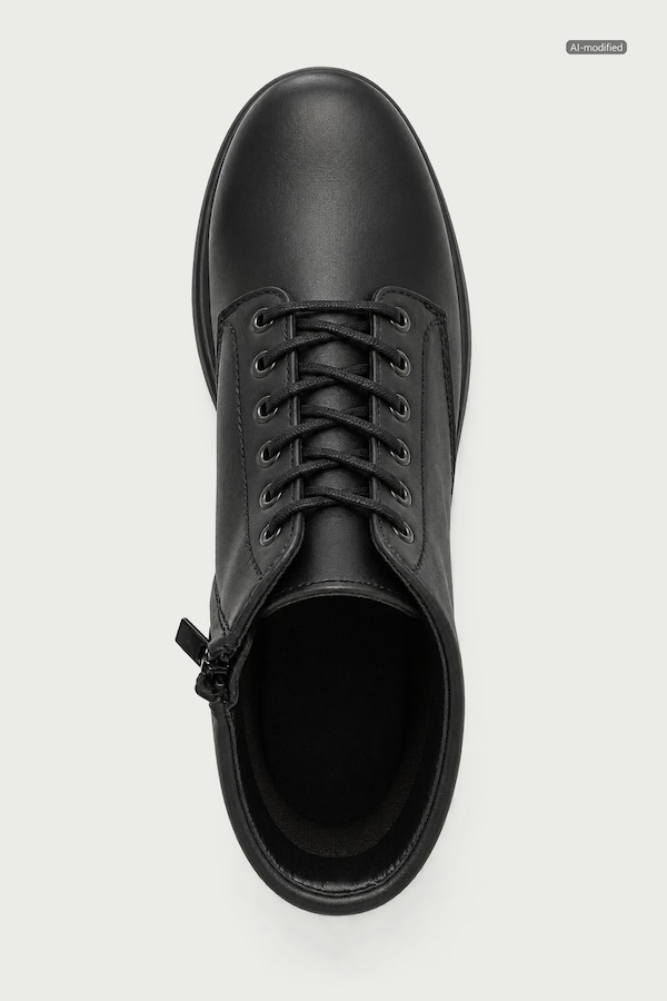 Похідні черевики чоловічі шкіряні Armani Exchange колір чорний фото 4
