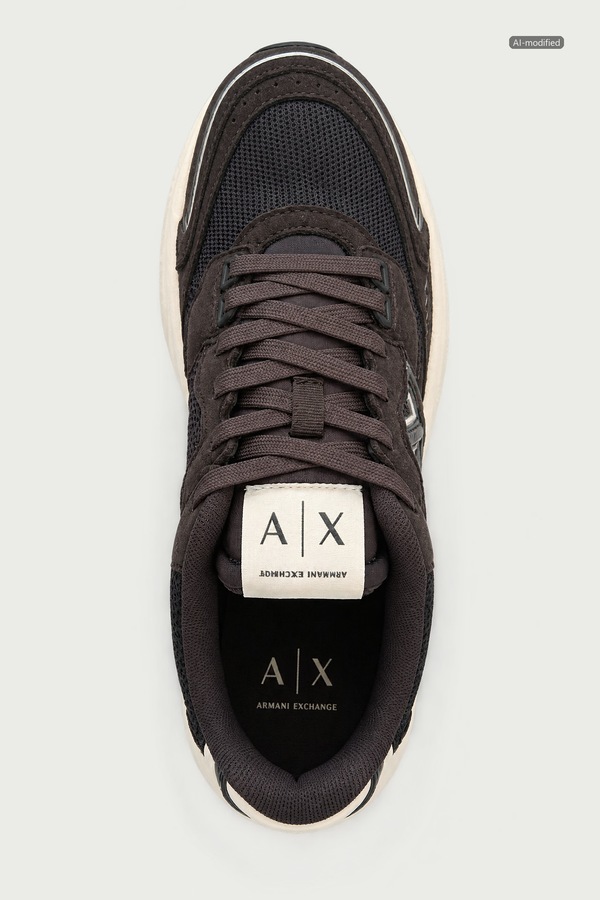 Кросівки чоловічі Armani Exchange колір коричневий фото 4