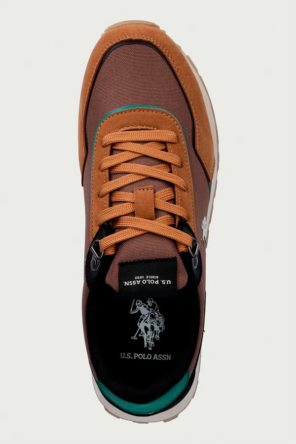 ARON009A кросівки чоловічі U.S. Polo Assn. колір коричневий фото 4