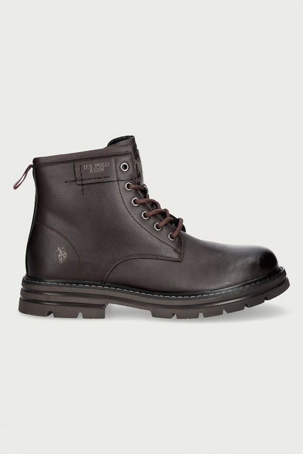 Походные ботинки мужские кожаные U.S. Polo Assn. BERNY002 цвет коричневый