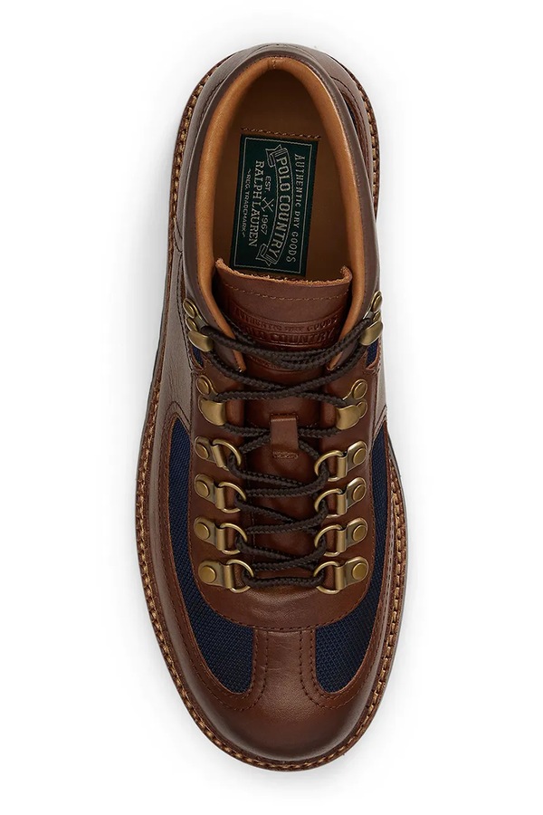 Обувь мужское Polo Ralph Lauren Polo Alp Mid цвет коричневый фото 2